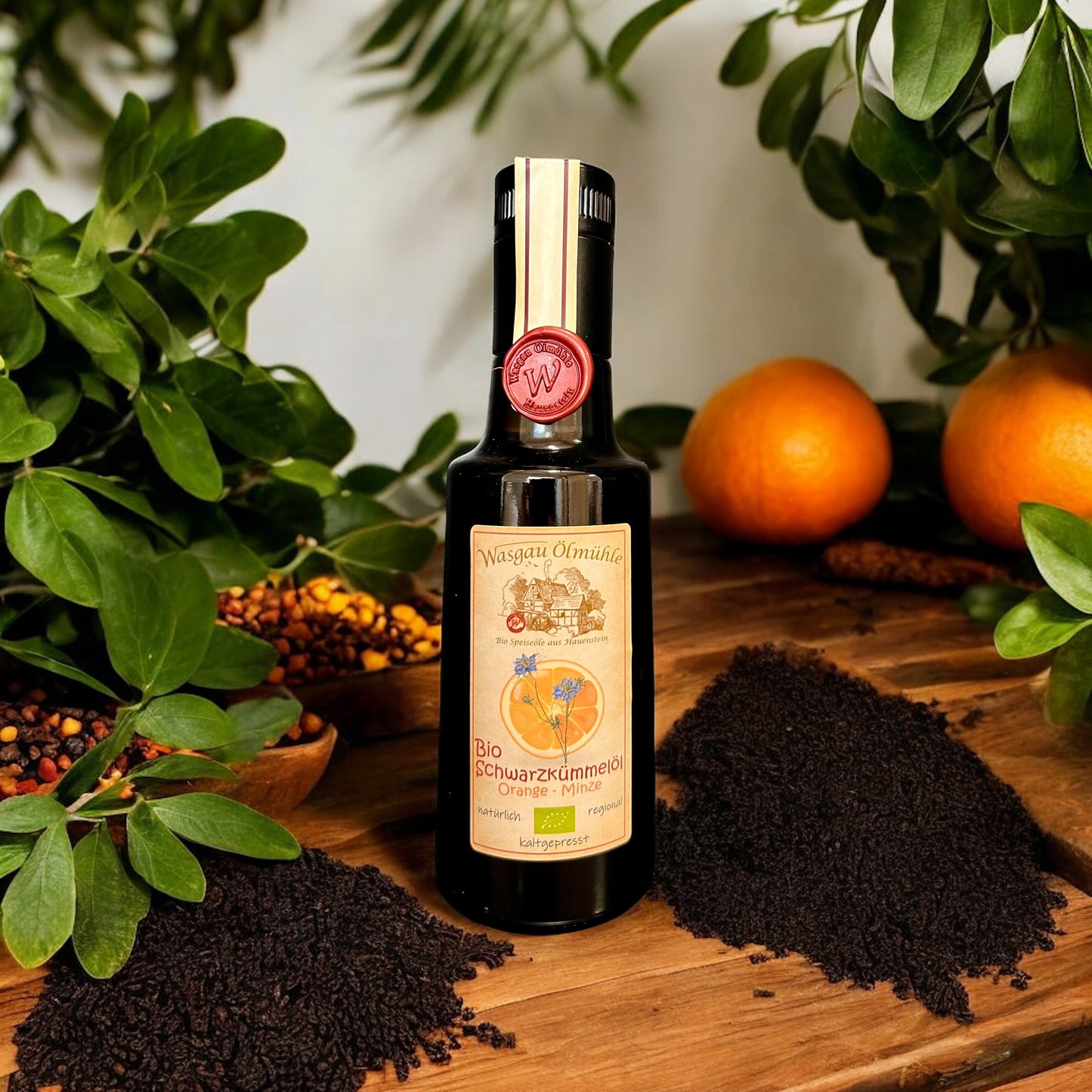 Bio Schwarzkümmelöl Orange-Minze HOHER Thymochinongehalt - NEU!!!