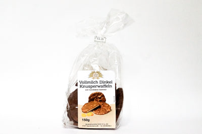 Vollmilch Knusperwaffeln aus Dinkel