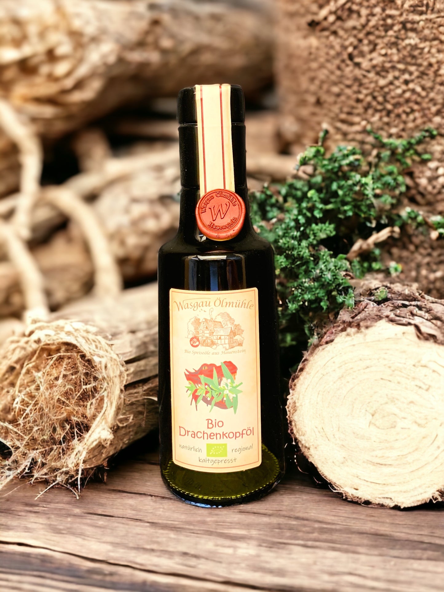 Bio Drachenkopföl der Wasgau Ölmühle
