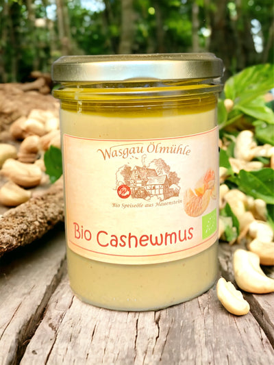 Bio Cashewmus der Wasgau Ölmühle