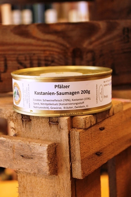 Pfälzer Kastanien Saumagen 200 g nach Opas Art – herzhafte Wurstspezialität aus der Pfalz