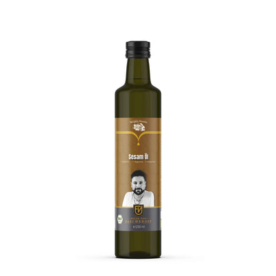 Bio Sesamöl Felix von Jascheroff  der Wasgau Ölmühle – kaltgepresstes Bio-Speiseöl mit mild-nussigem Aroma für Wokgerichte, Salate, Dressings, Dips und die asiatische Küche.